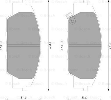 BOSCH 0 986 AB2 470 - Тормозные колодки, дисковые, комплект autosila-amz.com