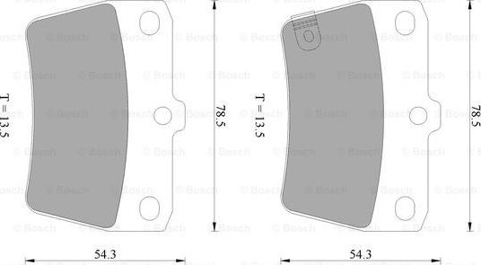 BOSCH 0 986 AB2 477 - Тормозные колодки, дисковые, комплект autosila-amz.com