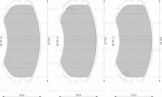 BOSCH 0 986 AB2 514 - Тормозные колодки, дисковые, комплект autosila-amz.com