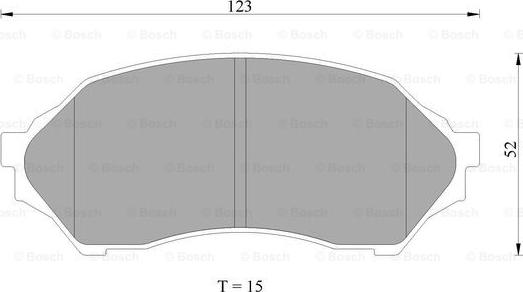 BOSCH 0 986 AB2 653 - Тормозные колодки, дисковые, комплект autosila-amz.com