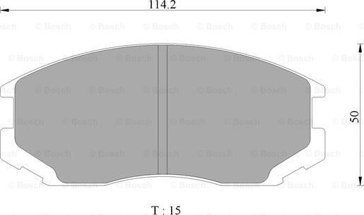 BOSCH 0 986 AB2 066 - Тормозные колодки, дисковые, комплект autosila-amz.com