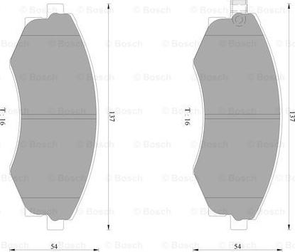 BOSCH 0 986 AB2 067 - Тормозные колодки, дисковые, комплект autosila-amz.com