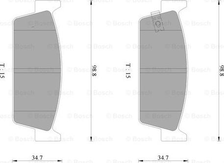 BOSCH 0 986 AB2 079 - Тормозные колодки, дисковые, комплект autosila-amz.com