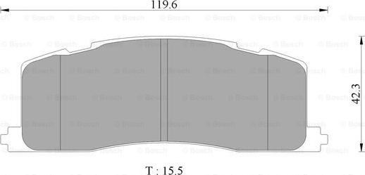 BOSCH 0 986 AB2 075 - Тормозные колодки, дисковые, комплект autosila-amz.com