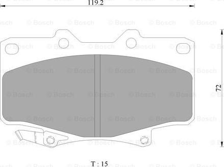 BOSCH 0 986 AB2 073 - Тормозные колодки, дисковые, комплект autosila-amz.com