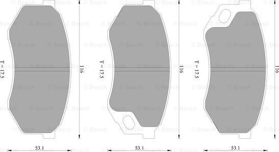 BOSCH 0 986 AB2 399 - Тормозные колодки, дисковые, комплект autosila-amz.com