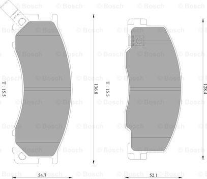 BOSCH 0 986 AB2 351 - Тормозные колодки, дисковые, комплект autosila-amz.com