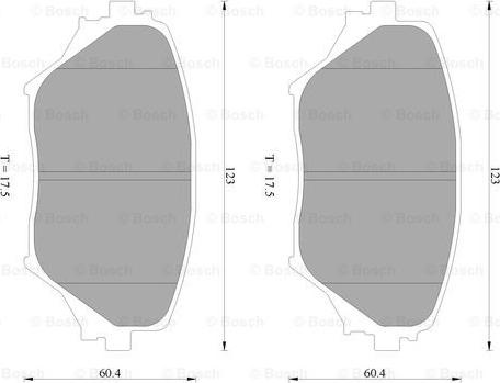 BOSCH 0 986 AB2 383 - Тормозные колодки, дисковые, комплект autosila-amz.com