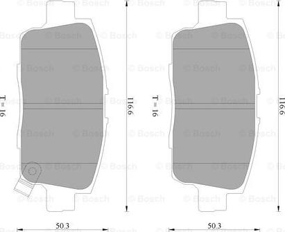 BOSCH 0 986 AB2 295 - Тормозные колодки, дисковые, комплект autosila-amz.com