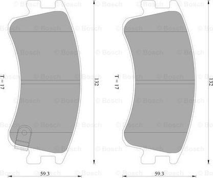 BOSCH 0 986 AB2 296 - Тормозные колодки, дисковые, комплект autosila-amz.com