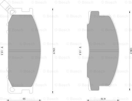 BOSCH 0 986 AB2 249 - Тормозные колодки, дисковые, комплект autosila-amz.com