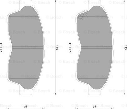 BOSCH 0 986 AB2 242 - Тормозные колодки, дисковые, комплект autosila-amz.com