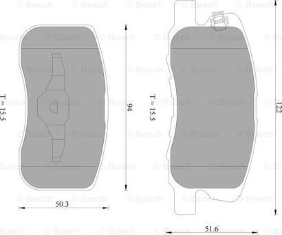 BOSCH 0 986 AB2 287 - Тормозные колодки, дисковые, комплект autosila-amz.com