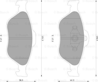 BOSCH 0 986 AB2 779 - Тормозные колодки, дисковые, комплект autosila-amz.com