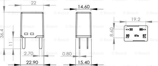 BOSCH 0 986 AH0 115 - Реле, топливный насос autosila-amz.com