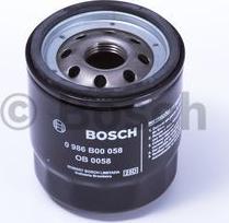 BOSCH 0 986 B00 058 - Масляный фильтр autosila-amz.com