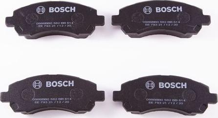 BOSCH 0 986 BB0 582 - Тормозные колодки, дисковые, комплект autosila-amz.com