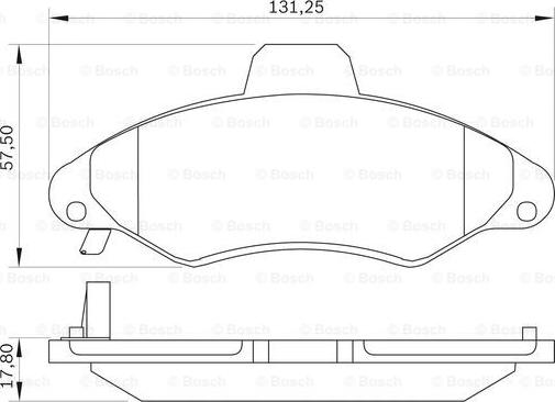 BOSCH 0 986 BB0 035 - Тормозные колодки, дисковые, комплект autosila-amz.com