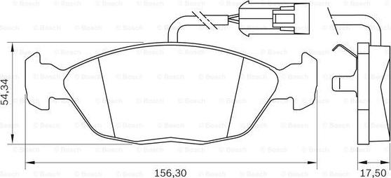 BOSCH 0 986 BB0 037 - Тормозные колодки, дисковые, комплект autosila-amz.com