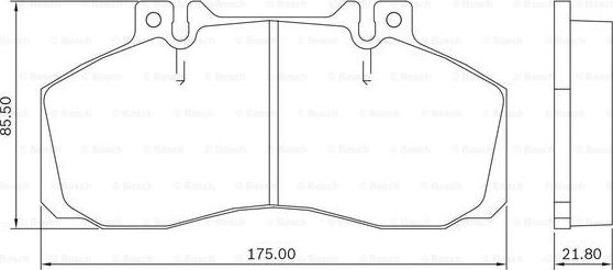 BOSCH 0 986 BB0 024 - Тормозные колодки, дисковые, комплект autosila-amz.com