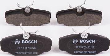 BOSCH 0 986 BB0 026 - Тормозные колодки, дисковые, комплект autosila-amz.com