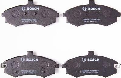 BOSCH 0 986 BB0 763 - Тормозные колодки, дисковые, комплект autosila-amz.com