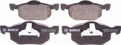 BOSCH 0 986 BB0 721 - Тормозные колодки, дисковые, комплект autosila-amz.com