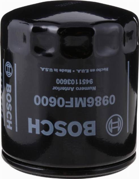 BOSCH 0 986 MF0 600 - Масляный фильтр autosila-amz.com