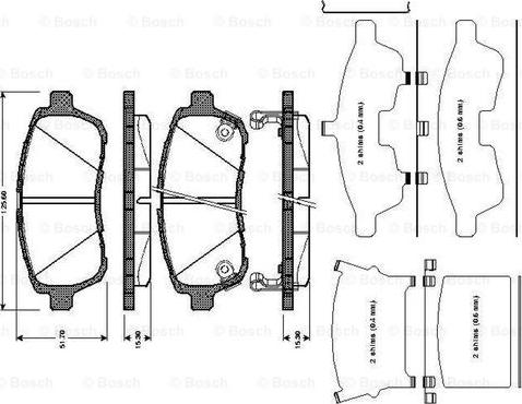 BOSCH 0 986 TB3 010 - Тормозные колодки, дисковые, комплект autosila-amz.com