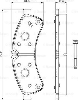 BOSCH 0 986 TB3 191 - Тормозные колодки, дисковые, комплект autosila-amz.com