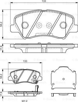 BOSCH 0 986 TB3 160 - Тормозные колодки, дисковые, комплект autosila-amz.com