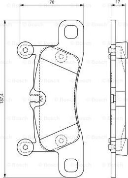 BOSCH 0 986 TB3 186 - Тормозные колодки, дисковые, комплект autosila-amz.com