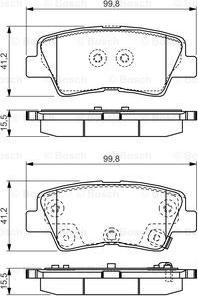 BOSCH 0 986 TB3 203 - Тормозные колодки, дисковые, комплект autosila-amz.com