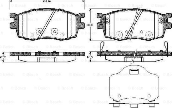 BOSCH 0 986 TB2 935 - Тормозные колодки, дисковые, комплект autosila-amz.com