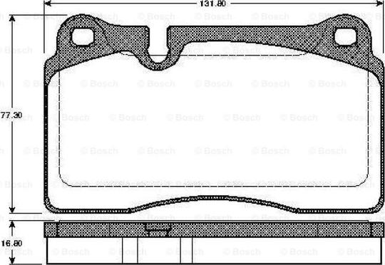 BOSCH 0 986 TB2 931 - Тормозные колодки, дисковые, комплект autosila-amz.com