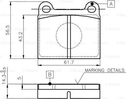 Remsa BPM0257.00 - Тормозные колодки, дисковые, комплект autosila-amz.com