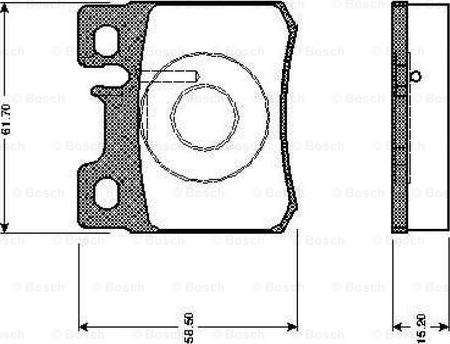 BOSCH 0 986 TB2 014 - Тормозные колодки, дисковые, комплект autosila-amz.com