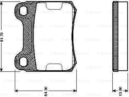 BOSCH 0 986 TB2 084 - Тормозные колодки, дисковые, комплект autosila-amz.com