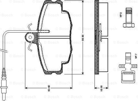 BOSCH 0 986 TB2 076 - Тормозные колодки, дисковые, комплект autosila-amz.com