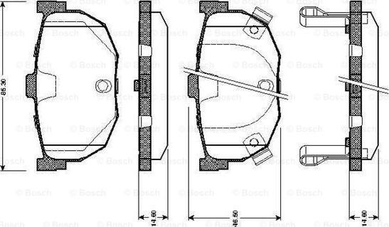 BOSCH 0 986 TB2 162 - Тормозные колодки, дисковые, комплект autosila-amz.com