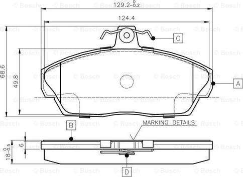 BOSCH 0 986 TB2 189 - Тормозные колодки, дисковые, комплект autosila-amz.com