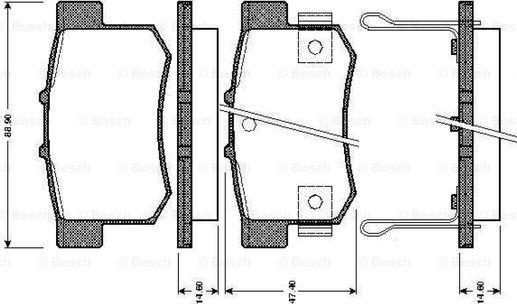 BOSCH 0 986 TB2 179 - Тормозные колодки, дисковые, комплект autosila-amz.com