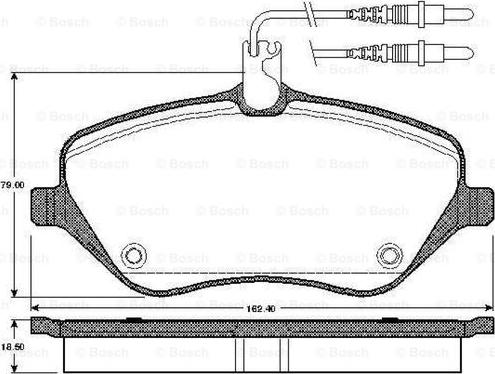 BOSCH 0 986 TB2 880 - Тормозные колодки, дисковые, комплект autosila-amz.com