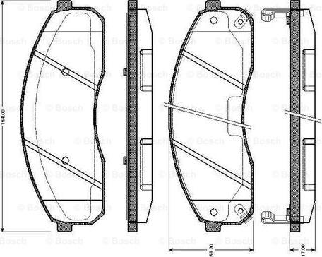 BOSCH 0 986 TB2 394 - Тормозные колодки, дисковые, комплект autosila-amz.com