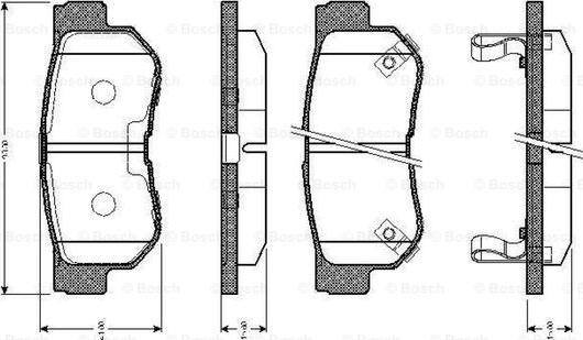 BOSCH 0 986 TB2 370 - Тормозные колодки, дисковые, комплект autosila-amz.com