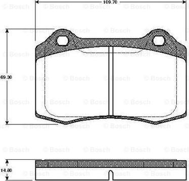 BOSCH 0 986 TB2 244 - Тормозные колодки, дисковые, комплект autosila-amz.com