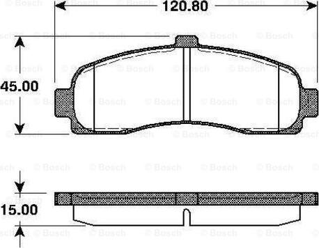 BOSCH 0 986 TB2 239 - Тормозные колодки, дисковые, комплект autosila-amz.com