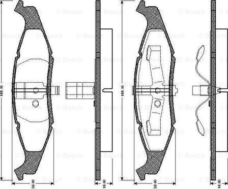 BOSCH 0 986 TB2 704 - Тормозные колодки, дисковые, комплект autosila-amz.com