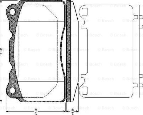 BOSCH 0 986 TB2 770 - Тормозные колодки, дисковые, комплект autosila-amz.com