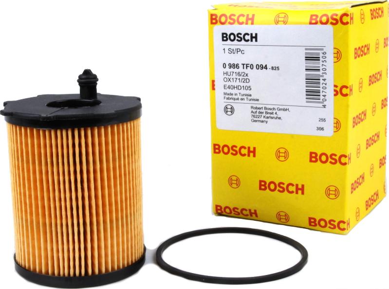 BOSCH 0 986 TF0 094 - Масляный фильтр autosila-amz.com